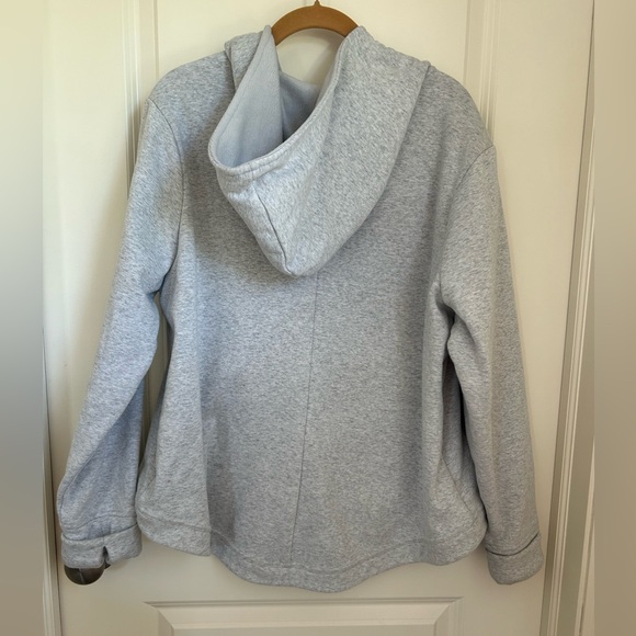Athleta Light Gray Fleece Jacket - Picture 4 of 8